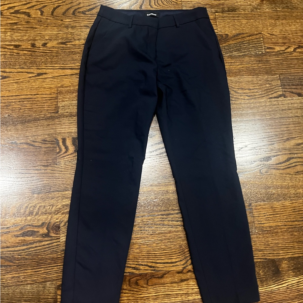 Express Columnist Ankle Mid Rise Women’s Trousers Navy